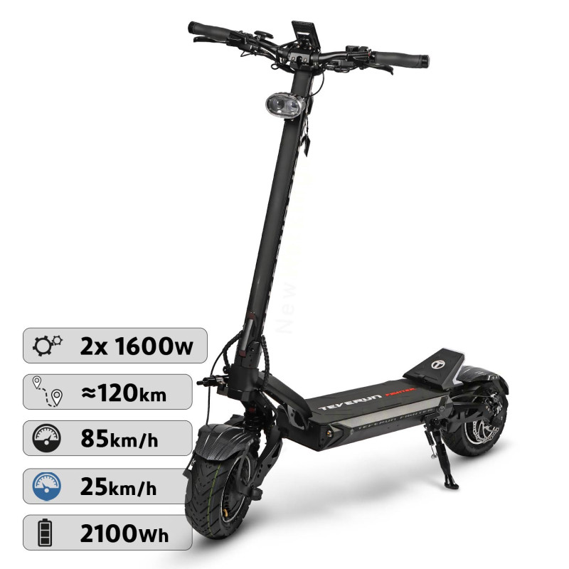 Trottinette électrique Teverun Fighter 11+ - 60 V / 35 AH Ø Minimotors Shop