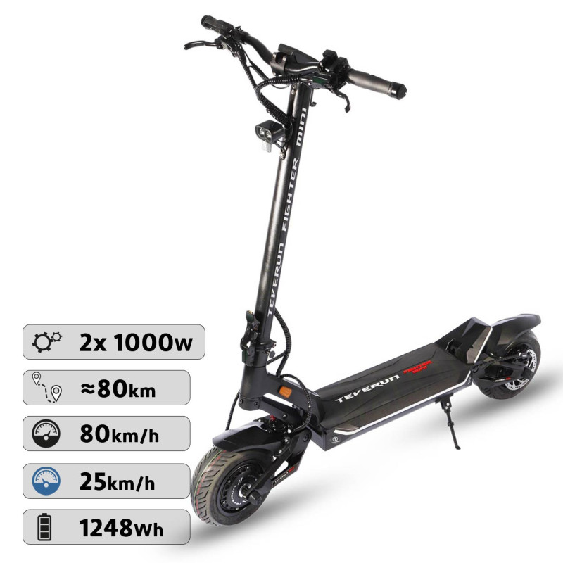 Trottinette électrique Teverun Fighter Mini - 52 V / 20.8 Ah Ø Minimotors Shop